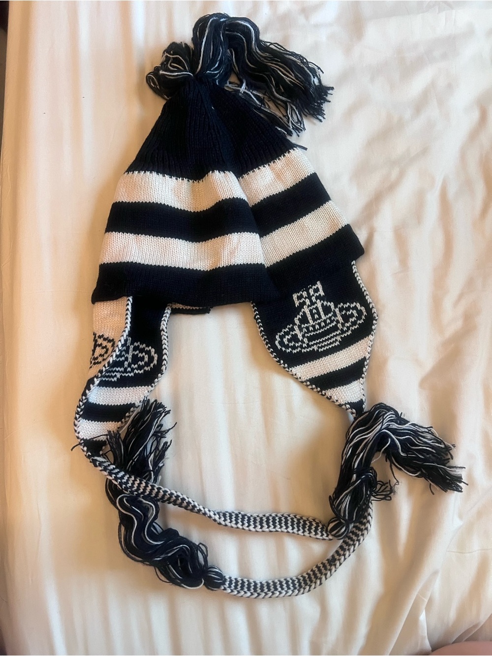 Vivienne Westwood Shinichi Okazaki from NANA Striped Earflap Knit Trapper Hat